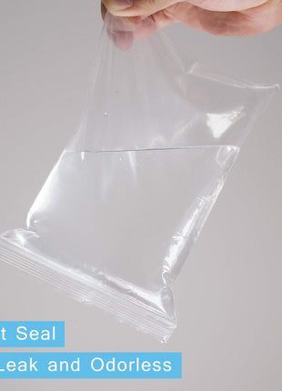 100 Count - 14"x20" 2 Gallon Zip Plastic Poly Bags for Clothing | 2 Mil Large Resealable Bags with Lock Seal Zipper for Bulk storage