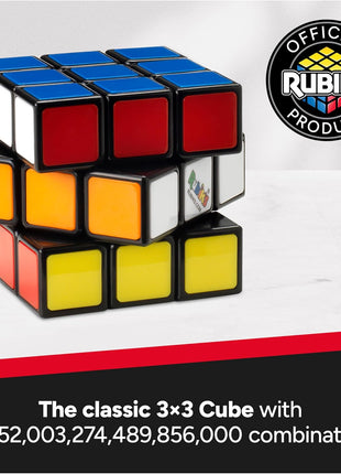 Rubik's Cube The Original 3x3 Puzzle Cube & Brain Teaser Fidget Toy | The World's Best-Known Puzzle, An Iconic STEM Toy That Enhances Spatial Awareness & Algorithmic Thinking Skills, Ages 8+