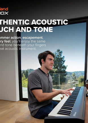 Roland FP 30x | Slim & Stylish 88 Note Digital Piano | Rich Tone & Authentic Ivory Feel | Built In Powerful Amplifier & Stereo Speakers | Onboard Sounds | Black