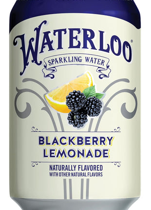 Waterloo Sparkling Water, Blackberry Lemonade, 12 Fl Oz Cans (Pack of 12)