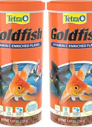 Tetra Goldfish Flakes, Nutritionally Balanced Diet For Aquarium Fish, Vitamin C Enriched Flakes, 7.06 oz