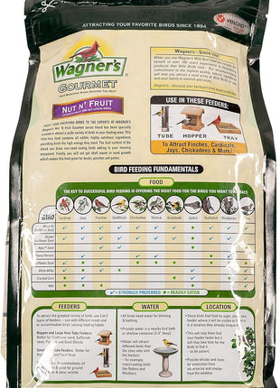 Wagner's 82072 Gourmet Nut & Fruit Wild Bird Food, 5 Pound (Pack of 1)