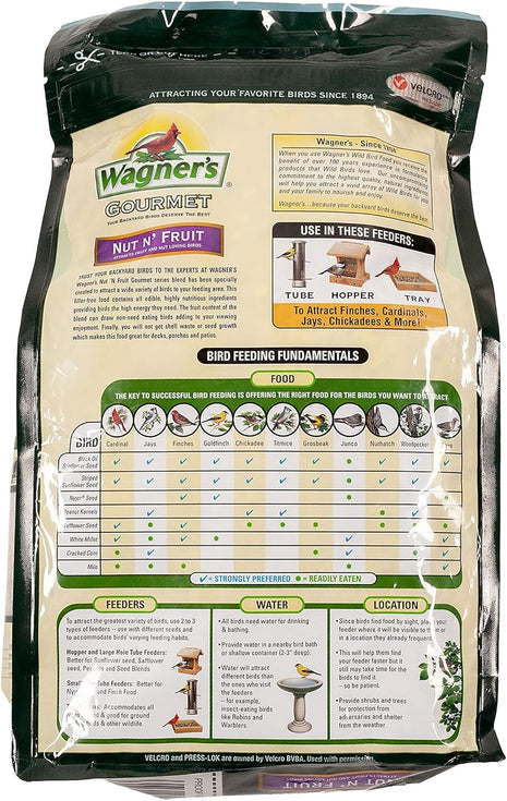 Wagner's 82072 Gourmet Nut & Fruit Wild Bird Food, 5 Pound (Pack of 1)