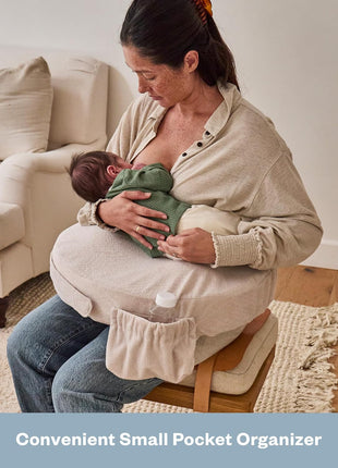 My Brest Friend Deluxe Nursing Pillow Cover - Slipcovers for Baby - Adjustable Fit, Easy Care, Durable - Nursing Pillow Not Included, Soft Sand