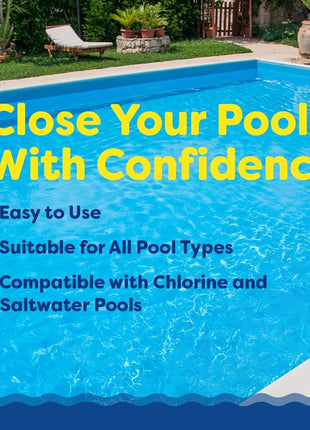 In The Swim Pool Closing Kit - Winterizing Chemicals for Above Ground and In-Ground Pools - Up to 15,000 Gallons