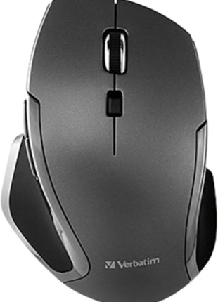 Verbatim 2.4G Wireless 6-Button LED Ergonomic Deluxe Mouse - Computer Mouse with Nano Receiver for Mac and PC – Black