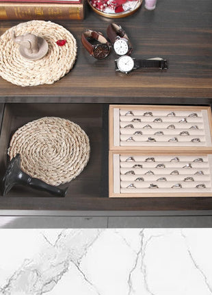 Bamboo Ring Holder,Ring Display Stand,Jewelry Organizer Stand for Rings Earrings Selling(Beige)