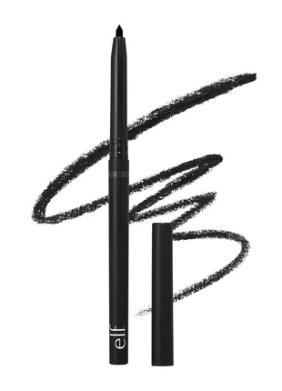 e.l.f. No Budge Retractable Eyeliner, Creamy, Ultra-Pigmented & Waterproof, Creates Bold & Defined Lines, Vegan & Cruelty-Free, Black