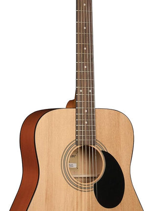 Jasmine S35 Dreadnought Acoustic Guitar Strings 6, Rosewood Fingerboard, Advanced X Bracing? Full-Size Guitar for Beginners & Others? Natural Finish, Right