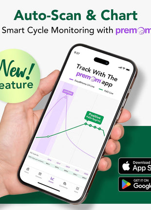Easy@Home PdG Test Strips: 5-Pack Progesterone Urine Tests | Track Ovulation Insights with Progesterone Test Strips, At Home Fertility Test for Women with Premom Ovulation App