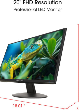 Sceptre New 20-inch Professional Monitor 1600 x 900 HDMI x2 Build-in Speakers 2025