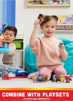 Paw Patrol 10th Anniversary All Paws On Deck 10 Figure Gift Pack | 10 Collectible Action Figures, Chase, Marshall, Rocky, Rubble, Zuma, Skye & More, Kids Toys for Boys & Girls Ages 3+