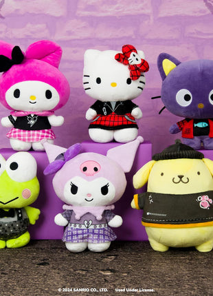 Jazwares Hello Kitty and Friends Series 2, Hello Kitty Red Punks Plush - Officially Licensed Sanrio Product from Ages 6+