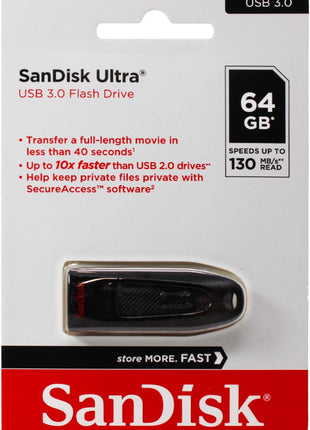 SanDisk 64GB Ultra USB 3.0 Flash Drive - SDCZ48-064G-UAM46