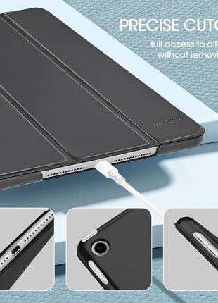 ProCase for iPad 9th/ 8th/ 7th Generation Case 10.2 Inch (2021/2020/2019 Release), 10.2 iPad Case 9th/ 8th/ 7th Gen Cover, Slim Smart Cover with Translucent Hard Shell Back -Black
