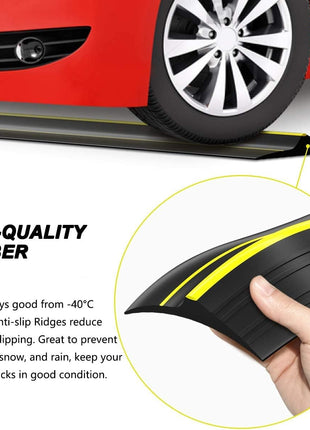 Jin&Bao Universal Garage Door Threshold Seal Strip 20FT Kit, Bottom Waterproof Rubber Weather Stripping Replacement(Yellow, 2 Adhesive)