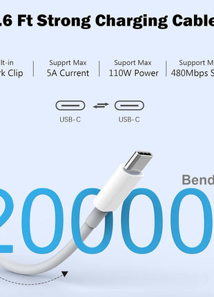Mac Book Pro Charger - 120W USB C Fast Charger Adapter Compatible with MacBook Pro & MacBook Air 13, 14, 15, 16 inch, iPad Pro, Samsung Galaxy and All USB C Device
