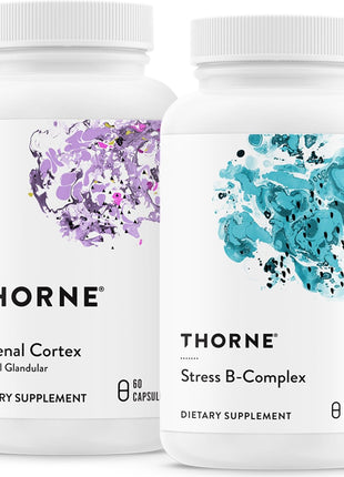THORNE - Adrenal Support Bundle - Adrenal Cortex and Stress B-Complex - Stress & Immune Management - 60 Servings