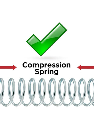 Prime-Line SP 9711 Compression Spring, Spring Steel Construction, Nickel-Plated Finish, 0.041 GA x 23/32 In. x 3-1/2 In. (2 Pack)