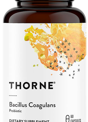 THORNE Bacillus Coagulans, Shelf-Stable Vegan Probiotic, 60 Capsules