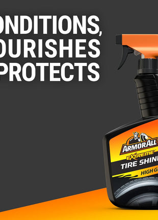 Armor All Tire Shine, One-Step Tire Shine Spray for Precise, Even Shine and Minimal Overspray - 2 Count
