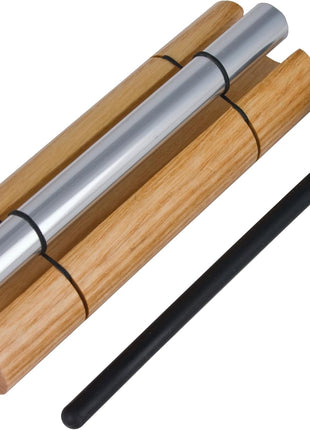 Woodstock Wind Chimes Zenergy Solo Hand Chime, Silver (7") Musically Tuned for Meditation, Yoga and Mindfulness, Bell Percussion Instrument For Teachers and Classrooms