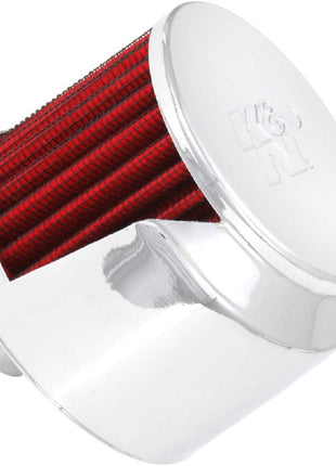 K&N Vent Air Filter/Breather: High Performance, Premium, Washable, Replacement Engine Filter: Filter Height: 2.5 in, Flange Length: 1 in, Shape: Breather, 62-1520