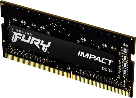 Kingston FURY Impact 32GB 3200MT/s DDR4 CL20 Laptop Memory Single Module | Intel XMP | AMD Ryzen | Plug n Play | Low Power Consumption | KF432S20IB/32