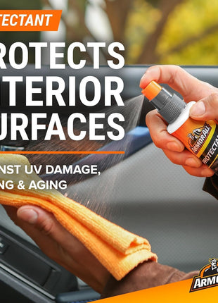 Armor All Car Wash and Car Interior Cleaner Kit, Includes Towel, Tire Foam, Glass Spray, Protectant Spray and Cleaning Spray, Multicolor, 5 Count (Pack of 1)