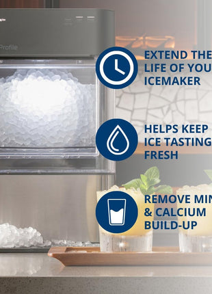 GE Profile Opal | Cleaning Supplies Kit for Opal Nugget Ice Maker | Ice Machine Cleaner Kit Includes (1) 5 oz Bottles of Cleaning Solution, (1) Cleaning Sponge