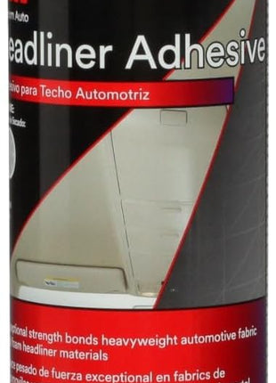 3M Headliner & Fabric Adhesive, 18.1 oz., Exceptional Strength Bonds Heavyweight Automotive Fabrics to Metal Surfaces, For Bonding Headlines, Carpet, Foam and Others, Quick & Easy Application (38808)