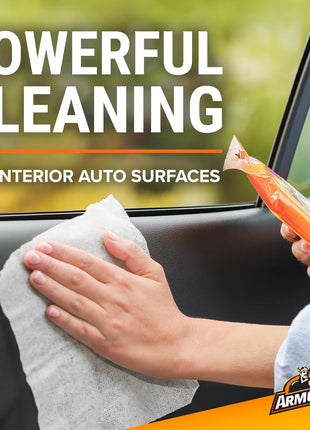 Armor All Car Interior Cleaner Wipes, Interior Cleaning Wipes for Cars, Trucks, Motorcycles, 60 Each