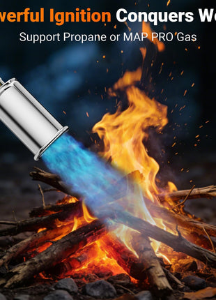 Sondiko Propane Torch Weed Burner, High Output Weed Torch Flamethrower, 30 inch Detachable Long Arm Heavy Duty Blow Torch For Garden, Wood, Ice, Snow, Melting(PROPANE TANK NOT INCLUDED)