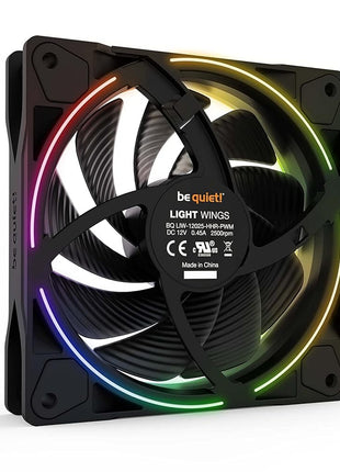 be quiet! Light Wings 120mm PWM High Speed Low Noise Premium ARGB Cooling Fan | 4-Pin | Ideal for Radiators and Heat Syncs | 3-Pack | Black | BL077