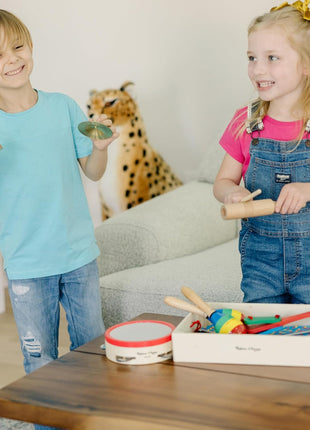Melissa & Doug Band-in-a-Box Clap! Clang! Tap! - 10-Piece Musical Instrument Set