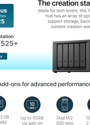 Synology 5-Bay DiskStation DS1525+ (Diskless)