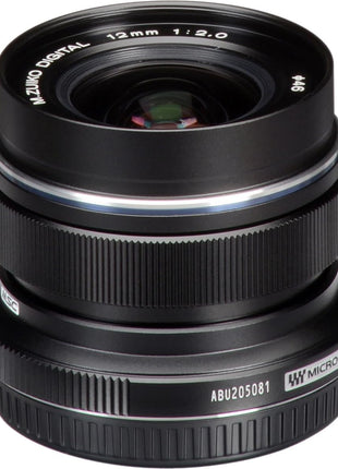 OM SYSTEM Olympus M.Zuiko Digital ED 12mm F2.0 Black for Micro Four Thirds System Camera, Compact Wide Angle Lens for Starry Sky and Landscape