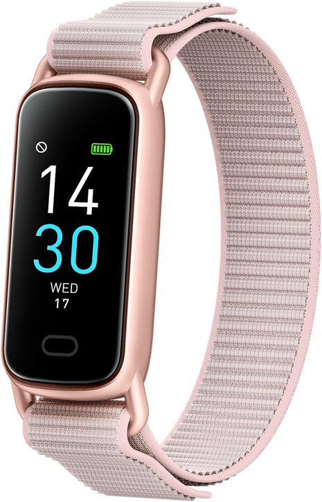 Lightweight Activity & Fitness Tracker with Subscription-Free App Control, AI Sleep Insights, 24/7 Heart Rate & Blood Oxygen Tracking, 16 Sport Modes, Waterproof Smart Watch for Men & Women