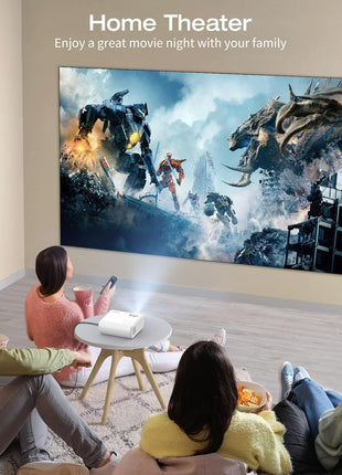 Mini Projector, CLOKOWE 2024 Upgraded Portable Projector with 9000 Lux and Full HD 1080P, Movie Projector Compatible with iOS/Android Phone/Tablet/Laptop/PC/TV Stick/Box/USB Drive/Game Console