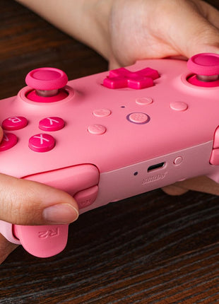 8BitDo Ultimate 2C Bluetooth Controller for Switch/Switch 2, Wireless Controller with 6-Axis Motion Control, Rumble Vibration, Refined D-Pad and Bumpers, and Hall Effect Joysticks (Pink)
