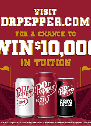 Dr Pepper Soda, 12 fl oz cans, 12 pack