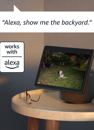 Blink Wired Floodlight Camera, Smart security camera, 2600 lumens, HD live view, enhanced motion detection, built-in siren, Works with Alexa, 1 camera (White)