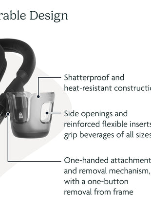 UPPAbaby Cup Holder for Vista, Cruz, Minu Strollers - Quick Attachment