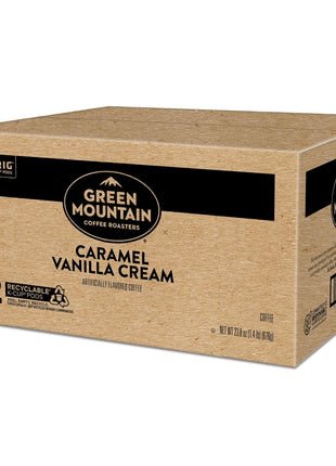 Green Mountain Coffee Roasters Caramel Vanilla Cream Keurig Single-Serve K-Cup pods, Light Roast Coffee, 72 Count