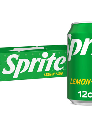 Sprite Lemon Lime Soda Soft Drinks, 12 fl oz, 12 Pack,Cans