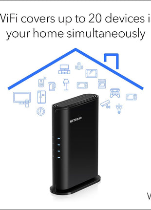 NETGEAR WiFi 6 Router (R6700AXv3)  - Security Features, AX1800 Wireless Speed (Up to 1.8 Gbps) - Covers up to 1,500 sq. ft., 20 Devices