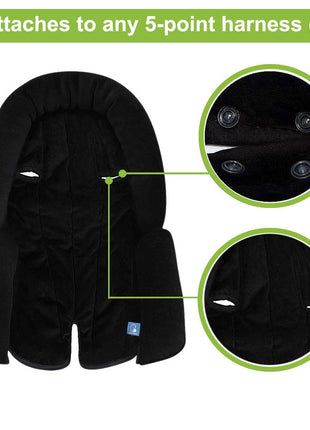COOLBEBE Upgraded 3-in-1 Babybody Support for Newborn Infant Toddler - Extra Soft Car Seat Insert Cushion Pad, Perfect for Carseats, Strollers, Swings
