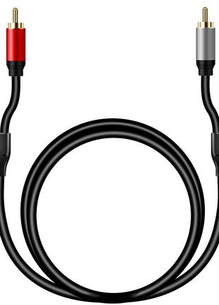 Tan QY 2RCA to 2RCA Cable 3Ft, Gold-Plated 2 RCA Male to 2 RCA Male Stereo Audio Cable for Home Theater, HDTV, Gaming Consoles, Hi-Fi Systems (3Ft/1M)