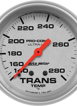 AUTO METER 4451 Ultra-Lite Mechanical Transmission Temperature Gauge