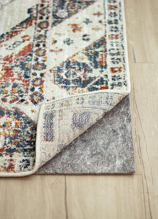 Mohawk Home Non Slip Rug Pad 8' x 10' - 1/4" Thick Felt + Latex Rubber Gripper - Dual Surface Cushion for Hardwood, Carpet, Tile Floors, Made in USA